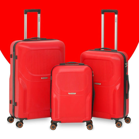 Travelige ARMORSHELL 3-Piece Hardside Luggage Set (Cherry Red)