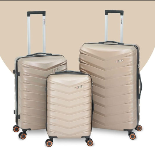 GiorX by Poly Pac 3-piece hard-shell luggage set