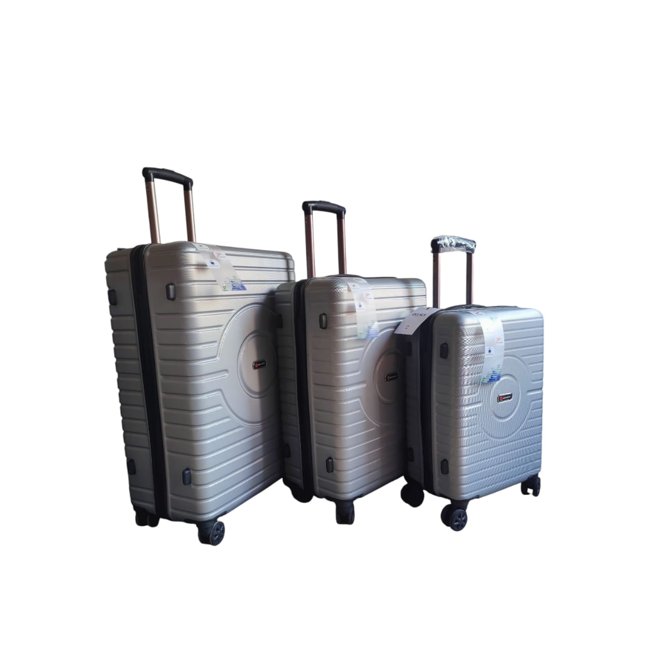 Delsey|Effortless Journeys: The Silver Hardshell Spinner Suitcase