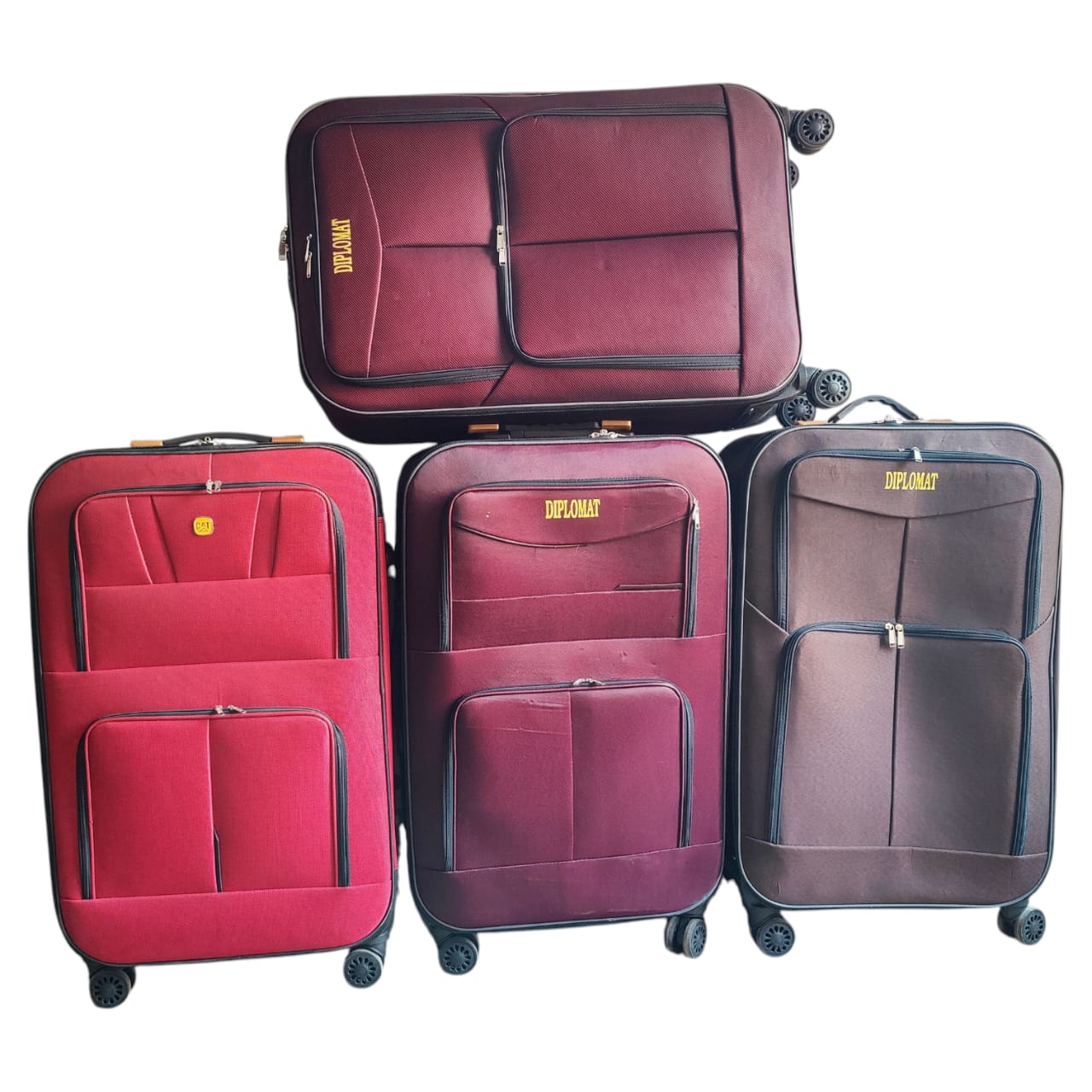 Premium Soft Luggage Set of 3 – Durable, Spacious & Smooth Glide (4 Wheels)