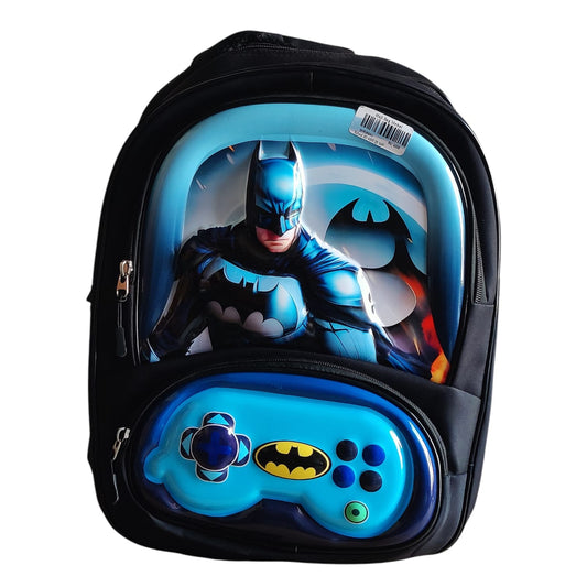 3D Batman Gaming Backpack with Controller Design for Kids