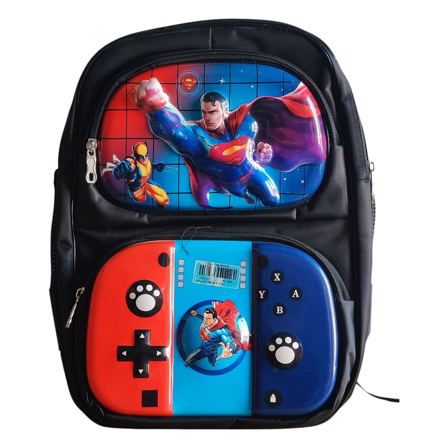3D Superman Gaming Backpack for Kids