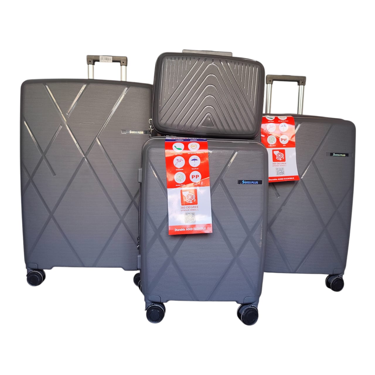 Swiss Plus Unbreakable PP Luggage – Lightweight, Durable & Travel-Ready