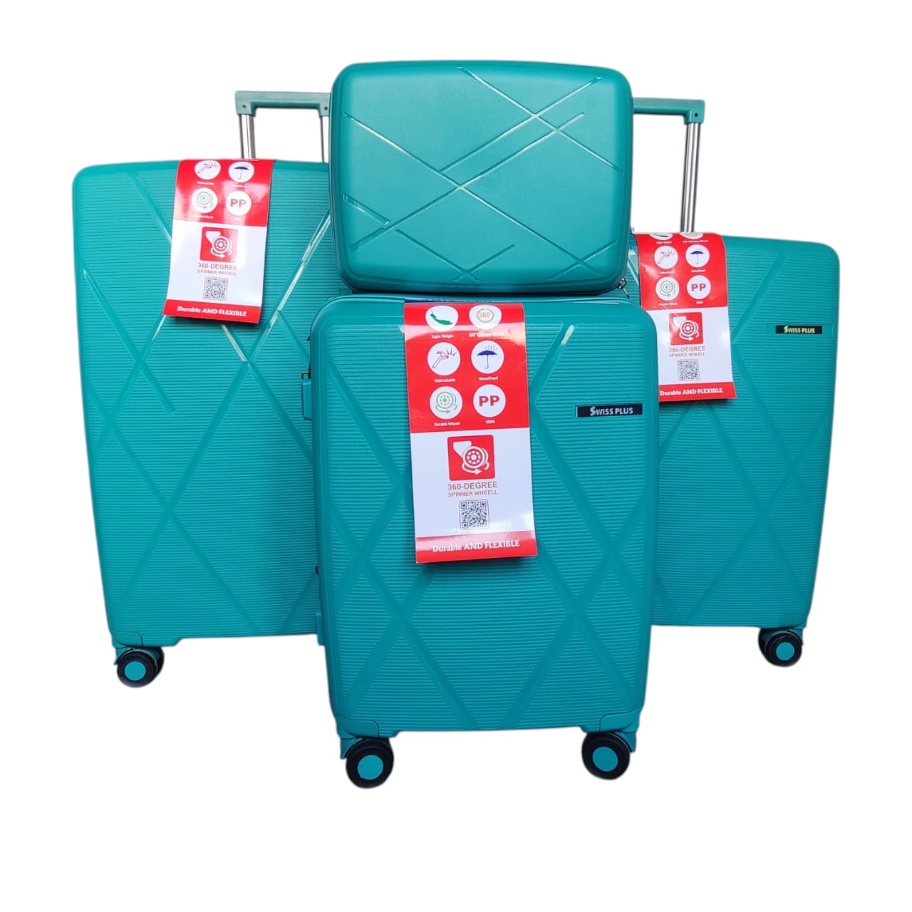Swiss Plus Unbreakable PP Luggage – Lightweight, Durable & Travel-Ready