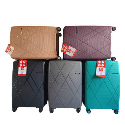 Swiss Plus Unbreakable PP Luggage – Lightweight, Durable & Travel-Ready