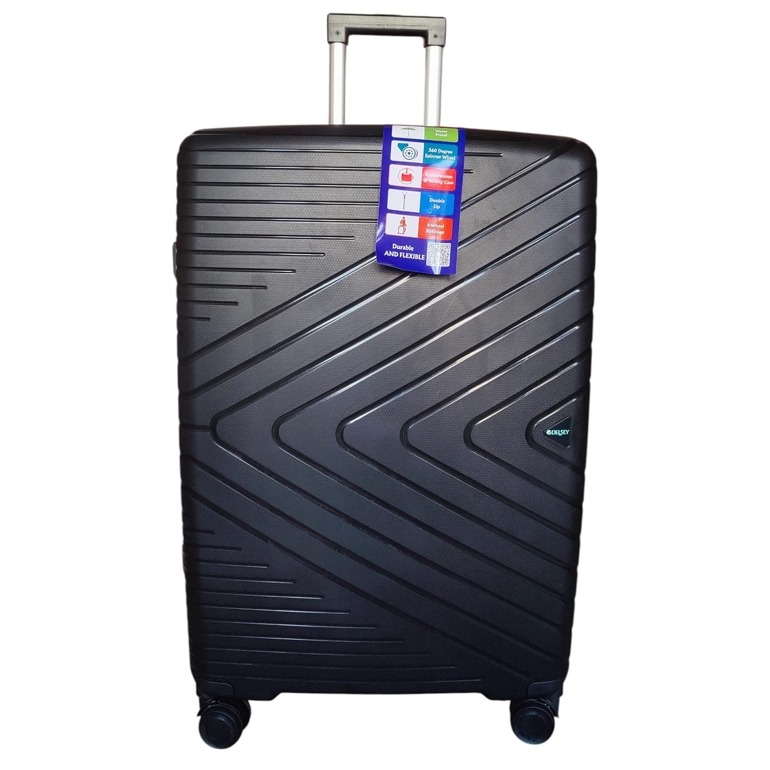 Delsey Expandable PP Unbreakable Trolley Suitcase