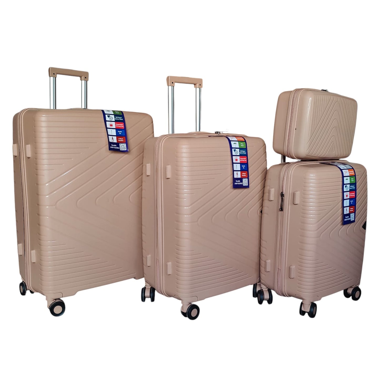 Delsey Expandable PP Unbreakable Trolley Suitcase