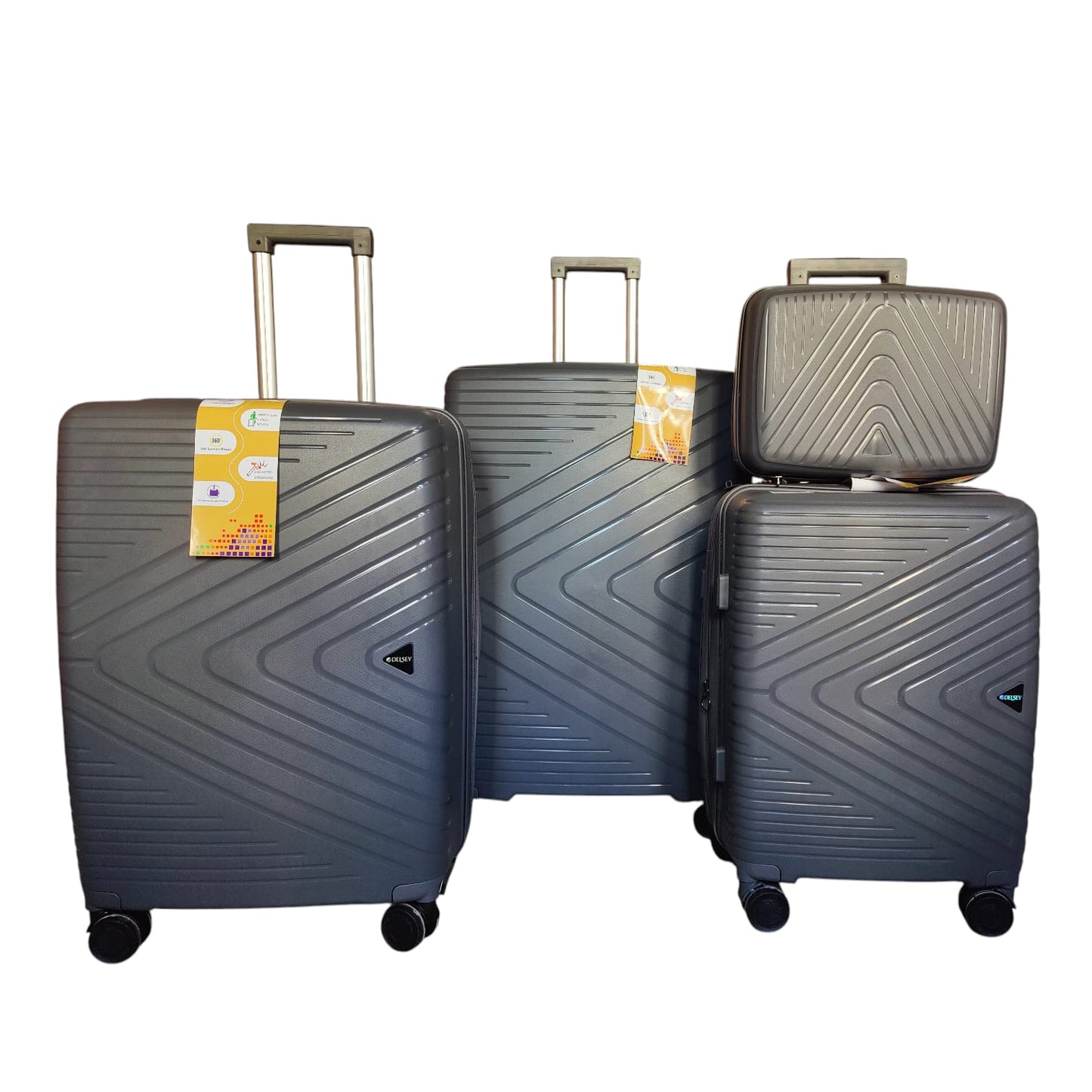 Delsey Expandable PP Unbreakable Trolley Suitcase