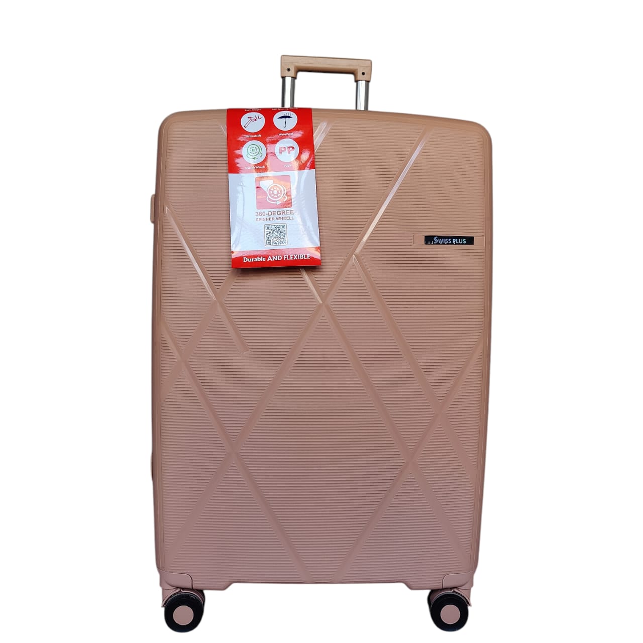 Swiss Plus Expandable PP Luggage – Premium, Unbreakable & Travel-Ready