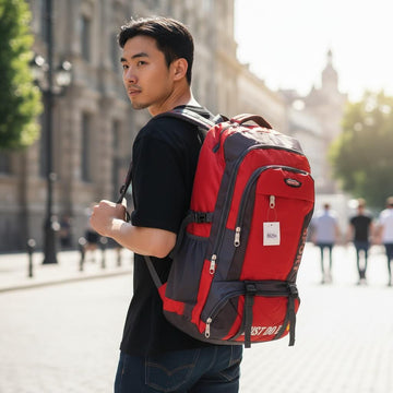Multifunctional Hiking Backpacks 70 Litre, Camping Travel Backpack, Waterproof Light Weight Unisex Nylon Rucksack, Travel Bag
