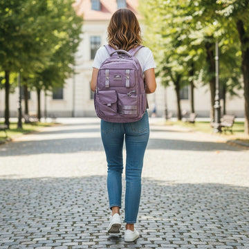 Unisex Backpack with 8 Compartments With Clips – Waterproof & Travel Ready