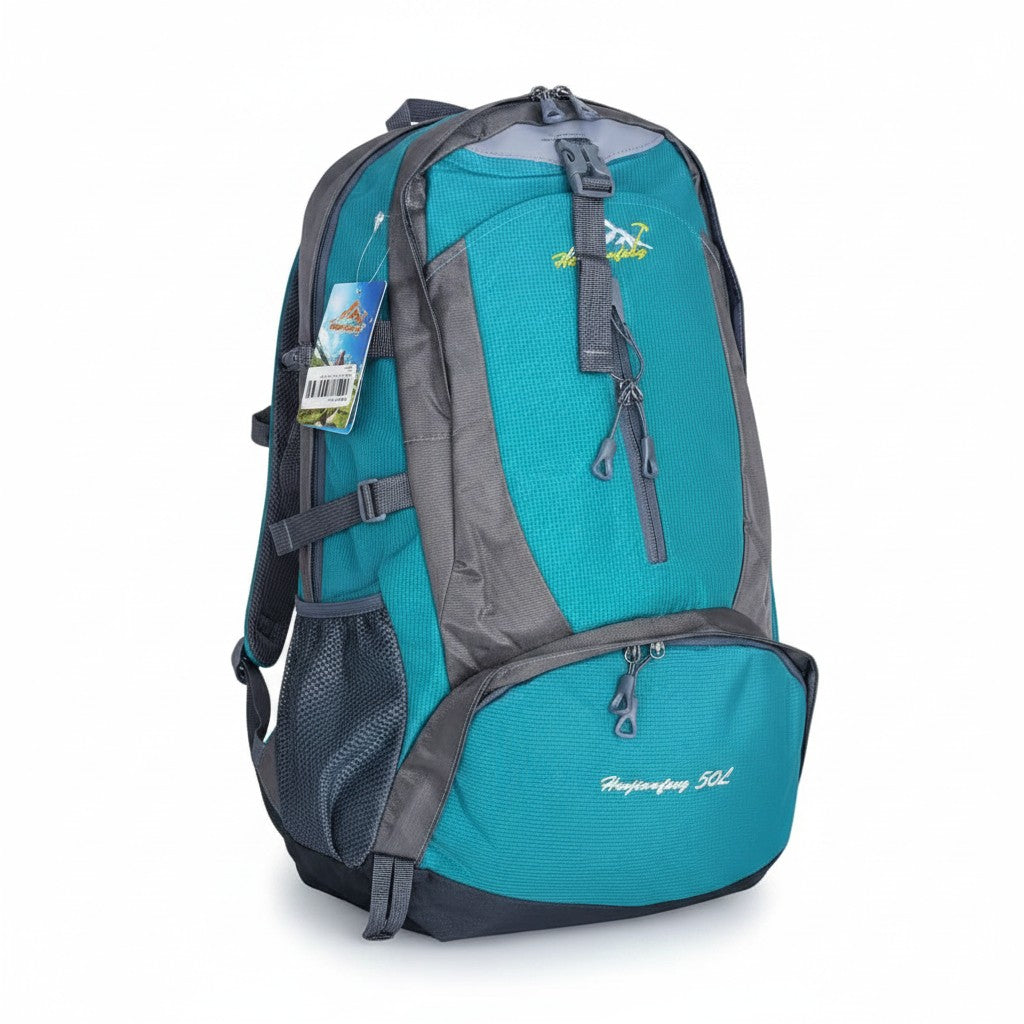Multifunctional Hiking Backpacks 50 Litre, Camping Travel Backpack, Waterproof Light Weight Unisex Nylon Rucksack, Travel Bag