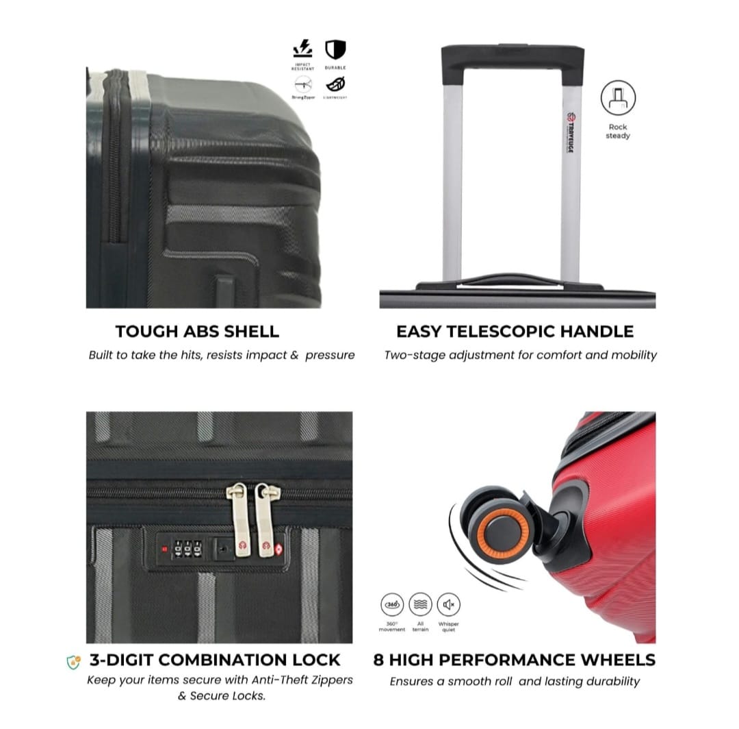 Travelige Original Black Luggage Bag – Premium Travel Essential