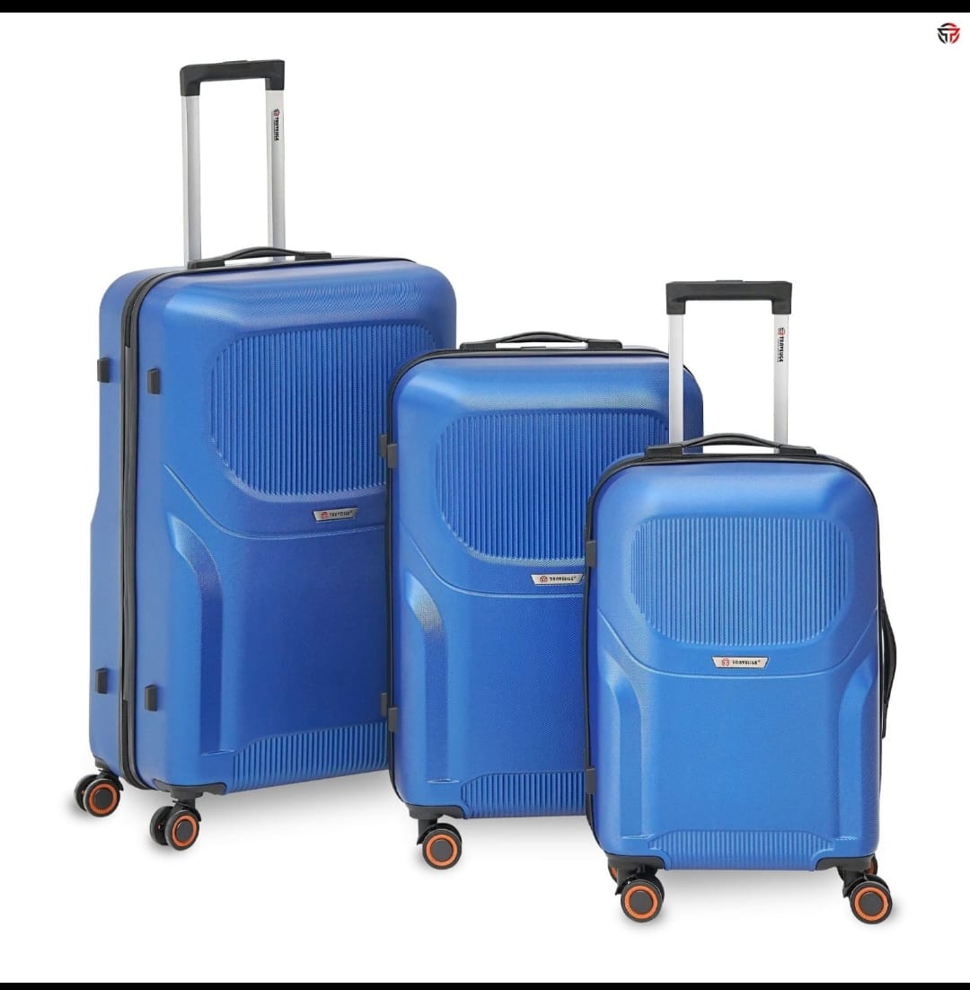 Travelige ARMORSHELL 3-Piece Hard Shell Luggage Set – Electric Blue