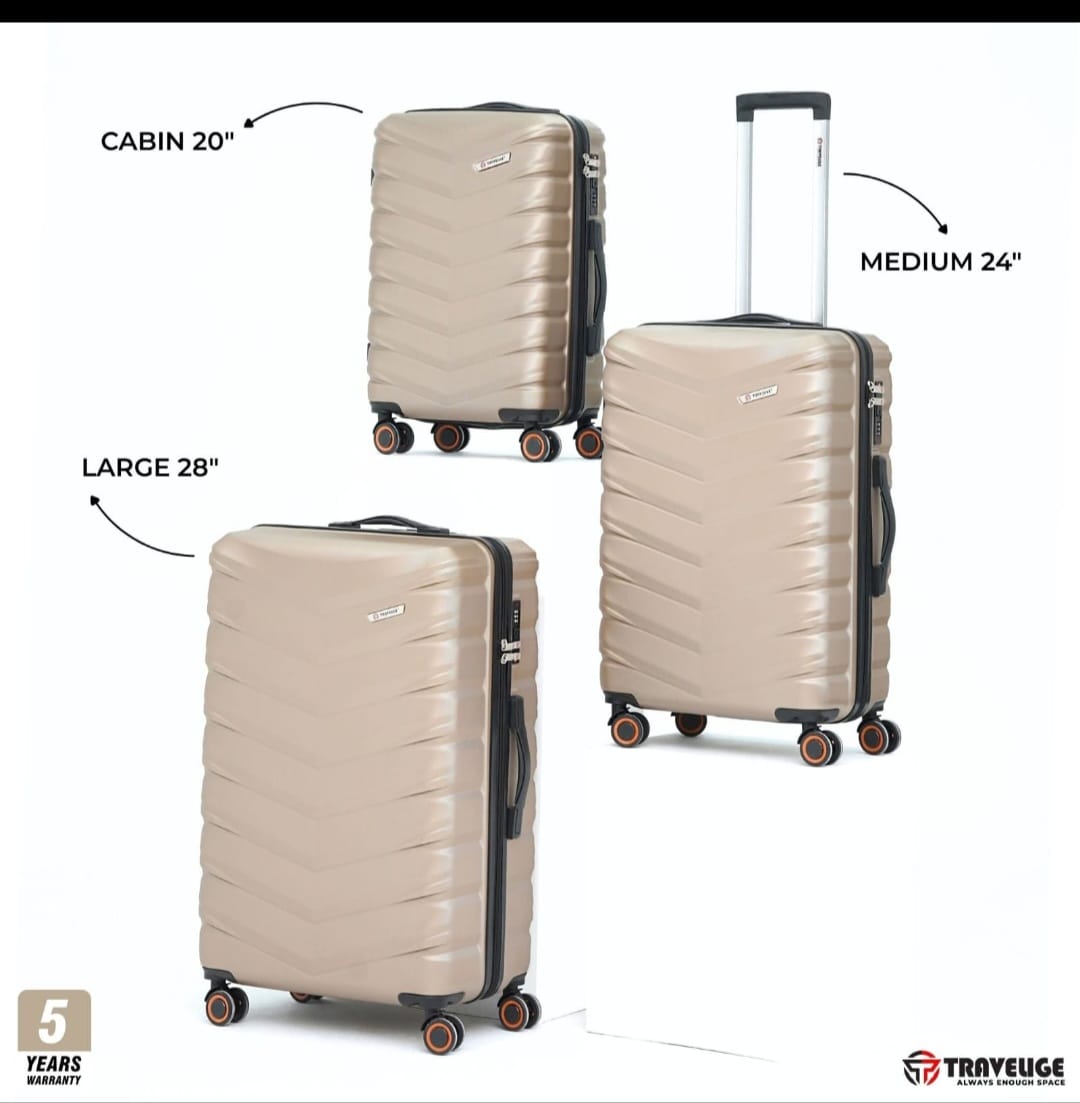 GiorX by Poly Pac 3-piece hard-shell luggage set