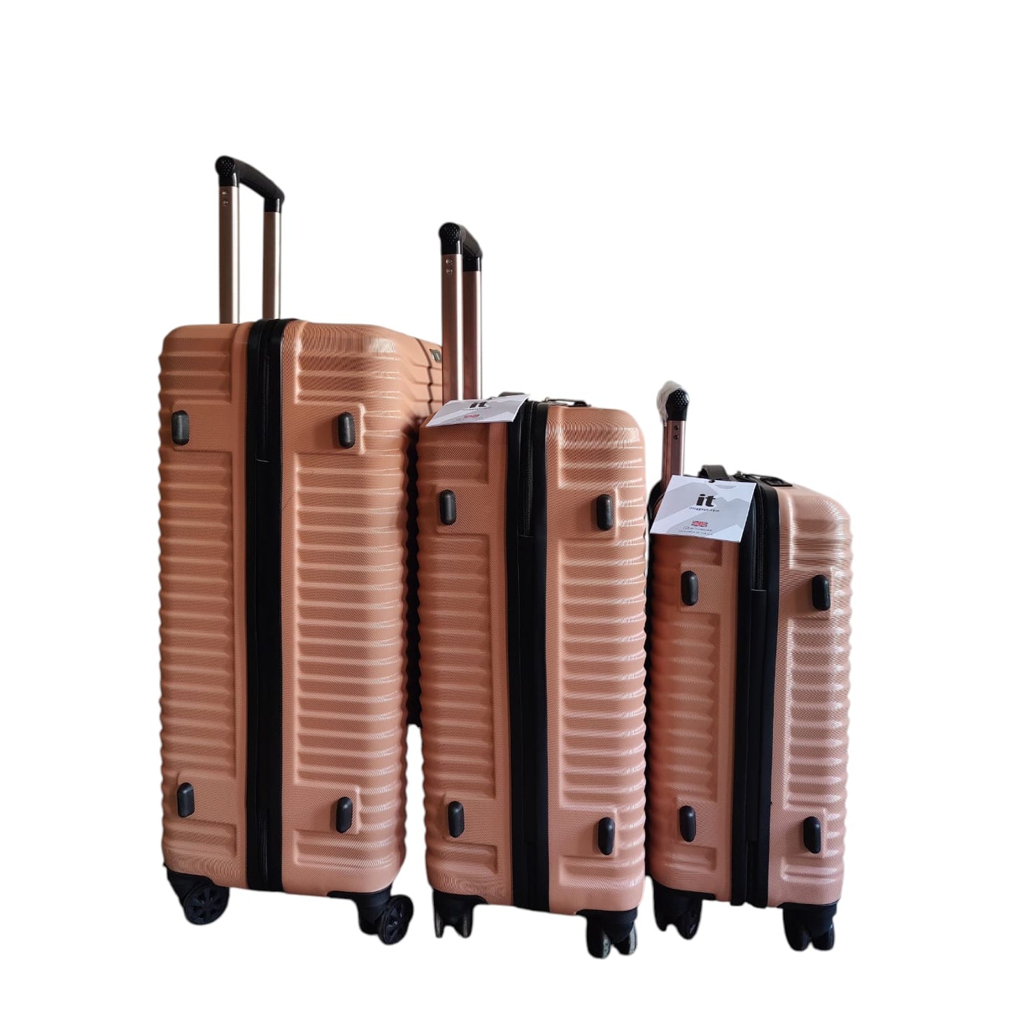 Travel in Chic Style: The [ IT ] Rose Gold Hardshell Spinner Suitcase