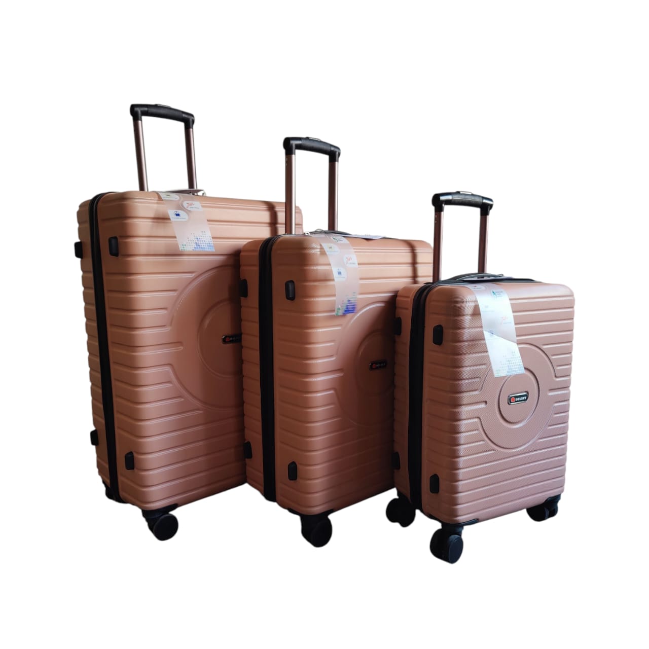 Delsey|Effortless Journeys: The Silver Hardshell Spinner Suitcase