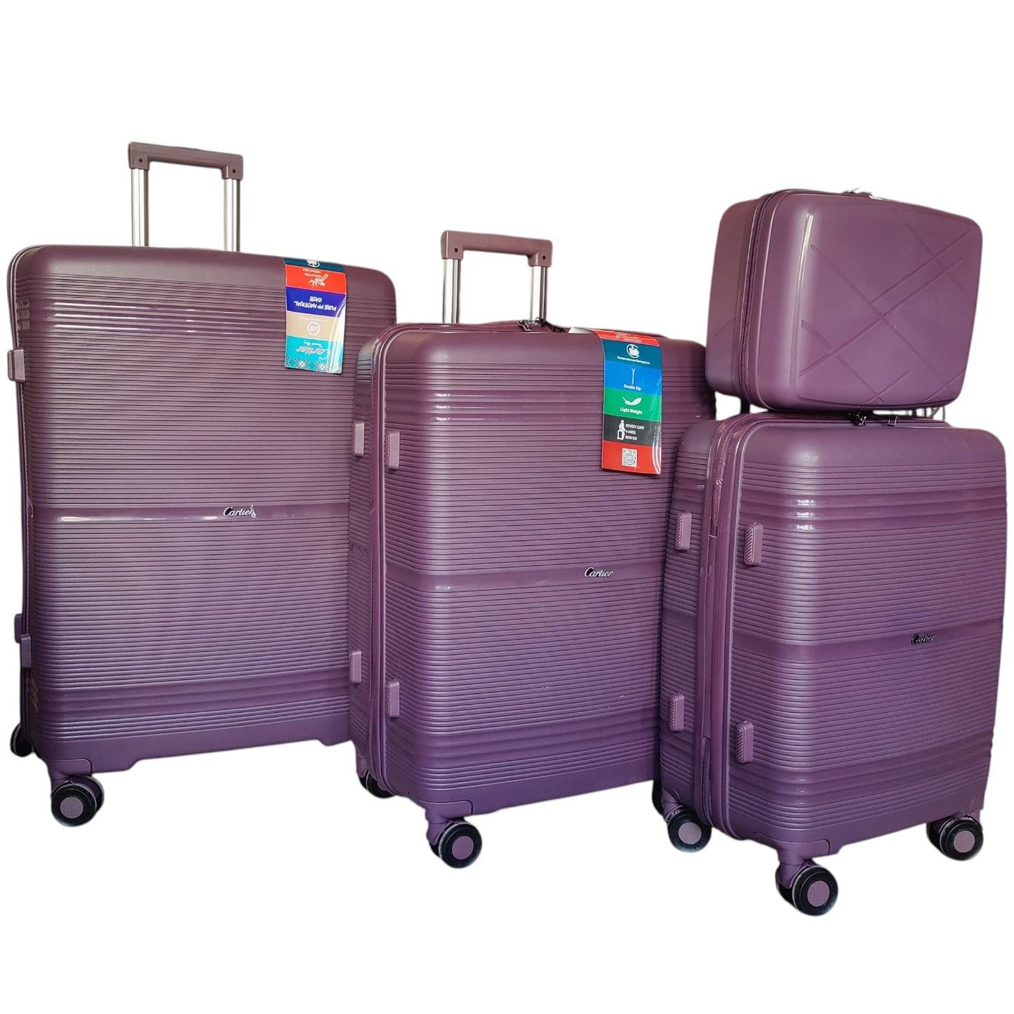 Cartier PP Unbreakable Luggage – 4 Piece Set