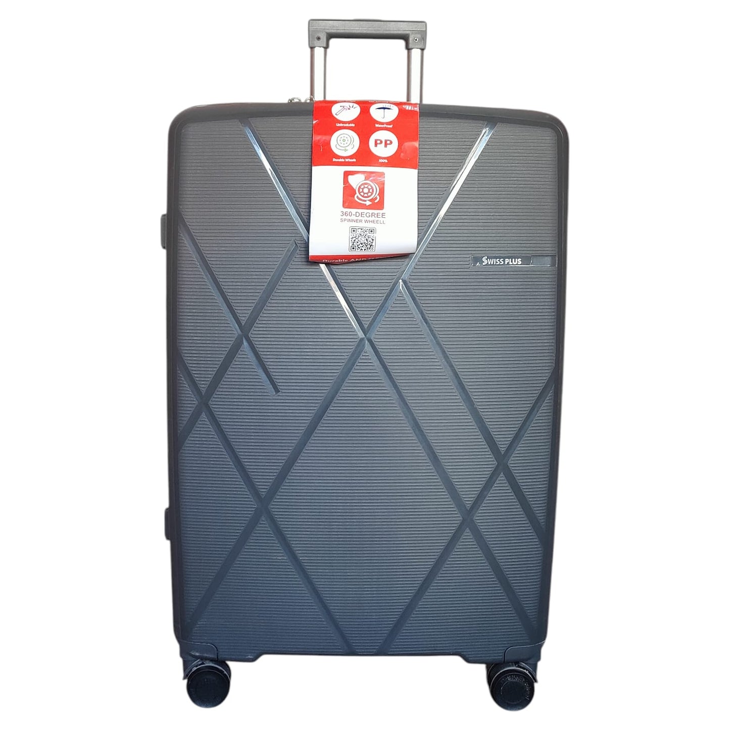 Swiss Plus PP Unbreakable Luggage – 4 Piece Premium Travel Set