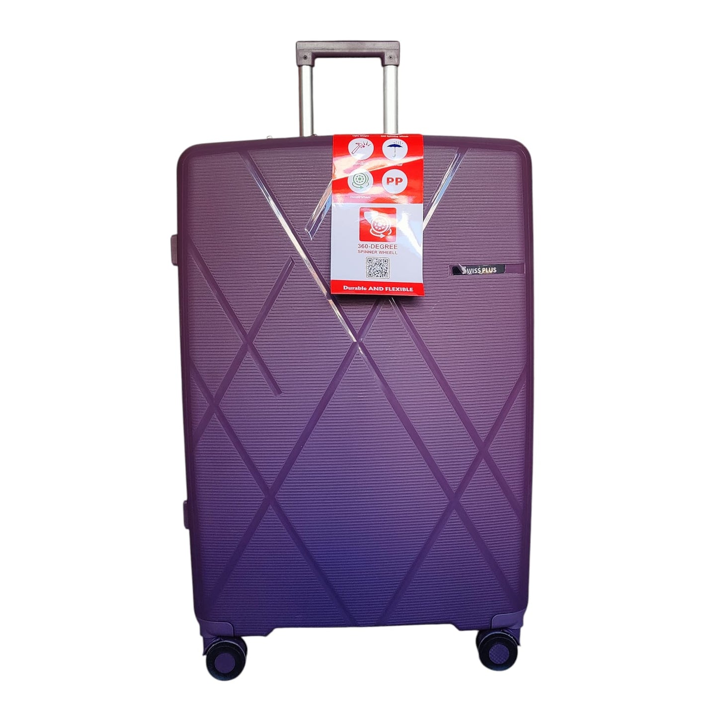 Swiss Plus PP Unbreakable Luggage – 4 Piece Premium Travel Set