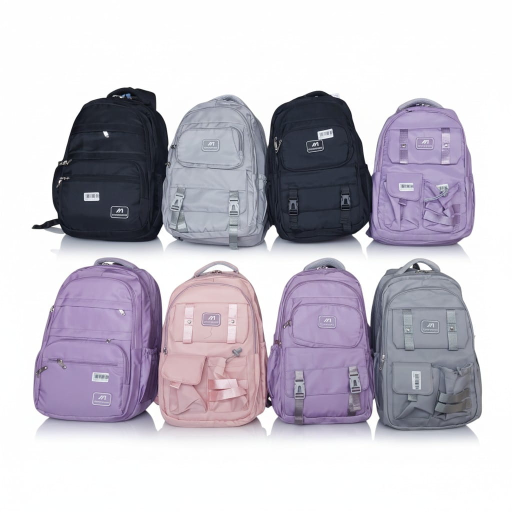 Unisex Backpack with 8 Compartments – Waterproof & Travel Ready