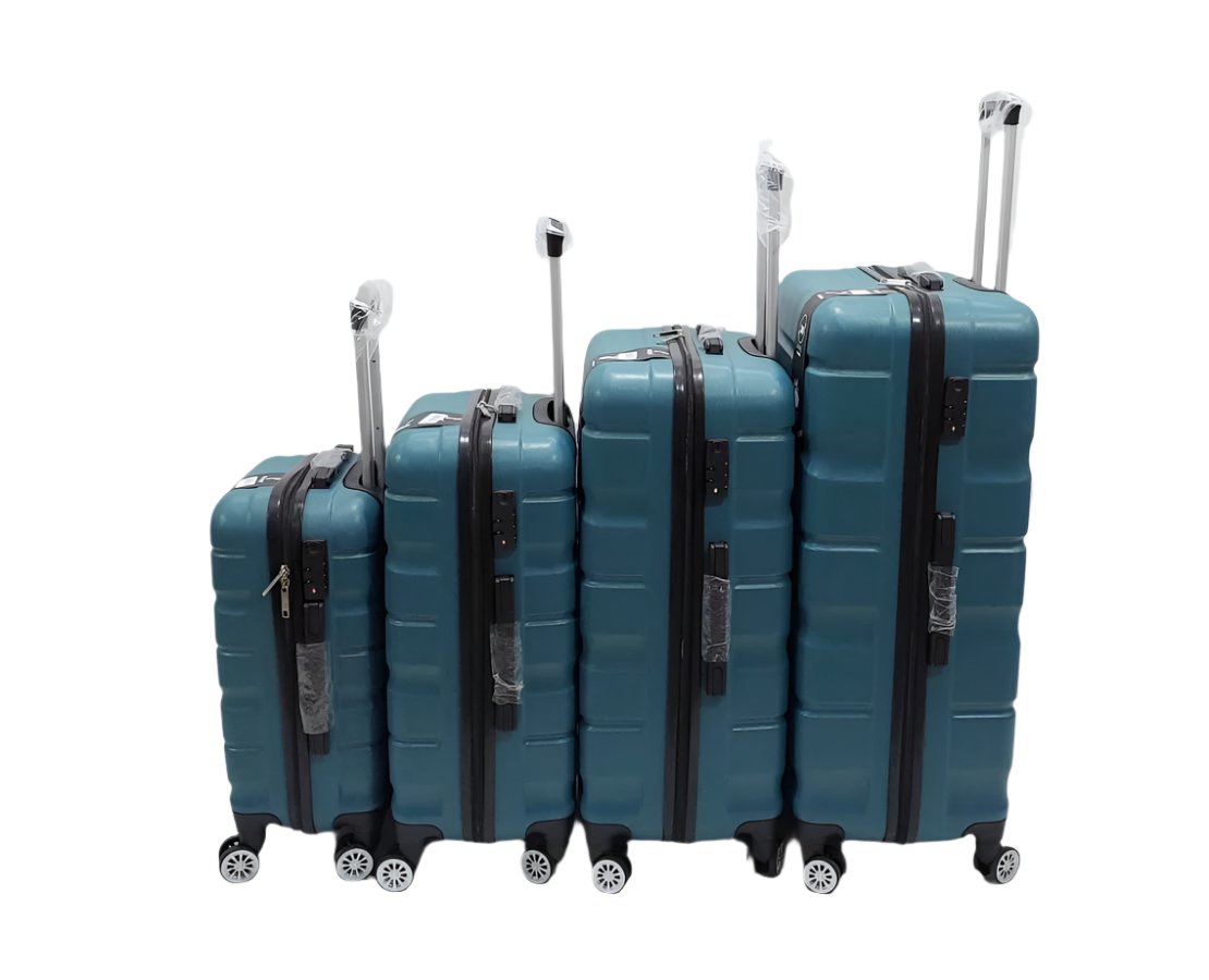 Set Of 4 Imported Luggage Unbreakable Fiber 360 Degree Moving