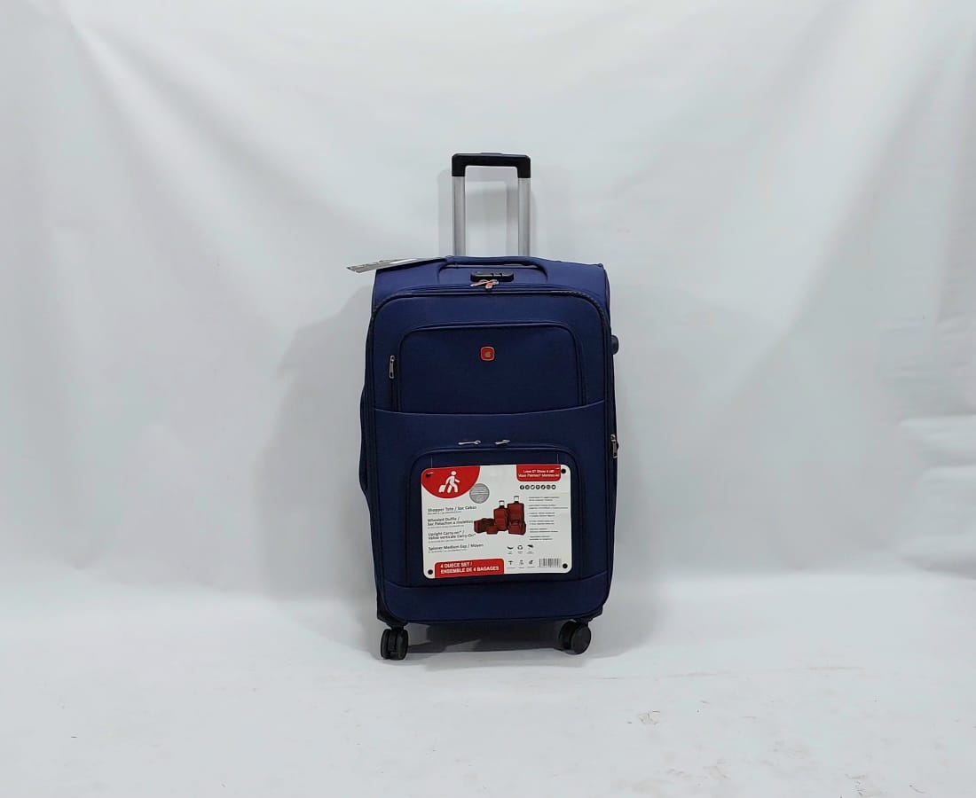 Set Of 4 Imported 4Wheels Fabric Material Luggage in jumbo Size